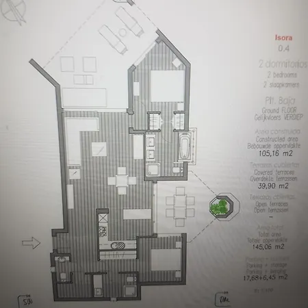 Apartment Palmmar Jardines New 2bedroom Isora 0-4 House 145m2 With Garden Palm-mar